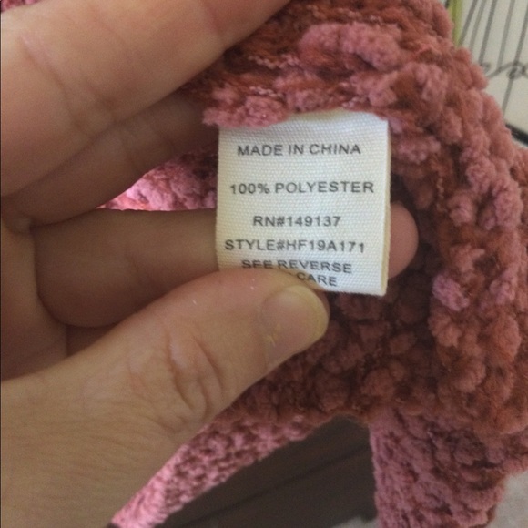 Fashion on Earth s popcorn knit long open front cardigan huge pockets - Picture 6 of 7